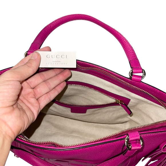 NOT FOR SALE  Soho Patent Leather Pink Satchel - Picture 9 of 12